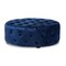 Baxton Studio Cardiff Blue Velvet Upholstered Button Tufted Cocktail Ottoman 151-9357 - alternate 1